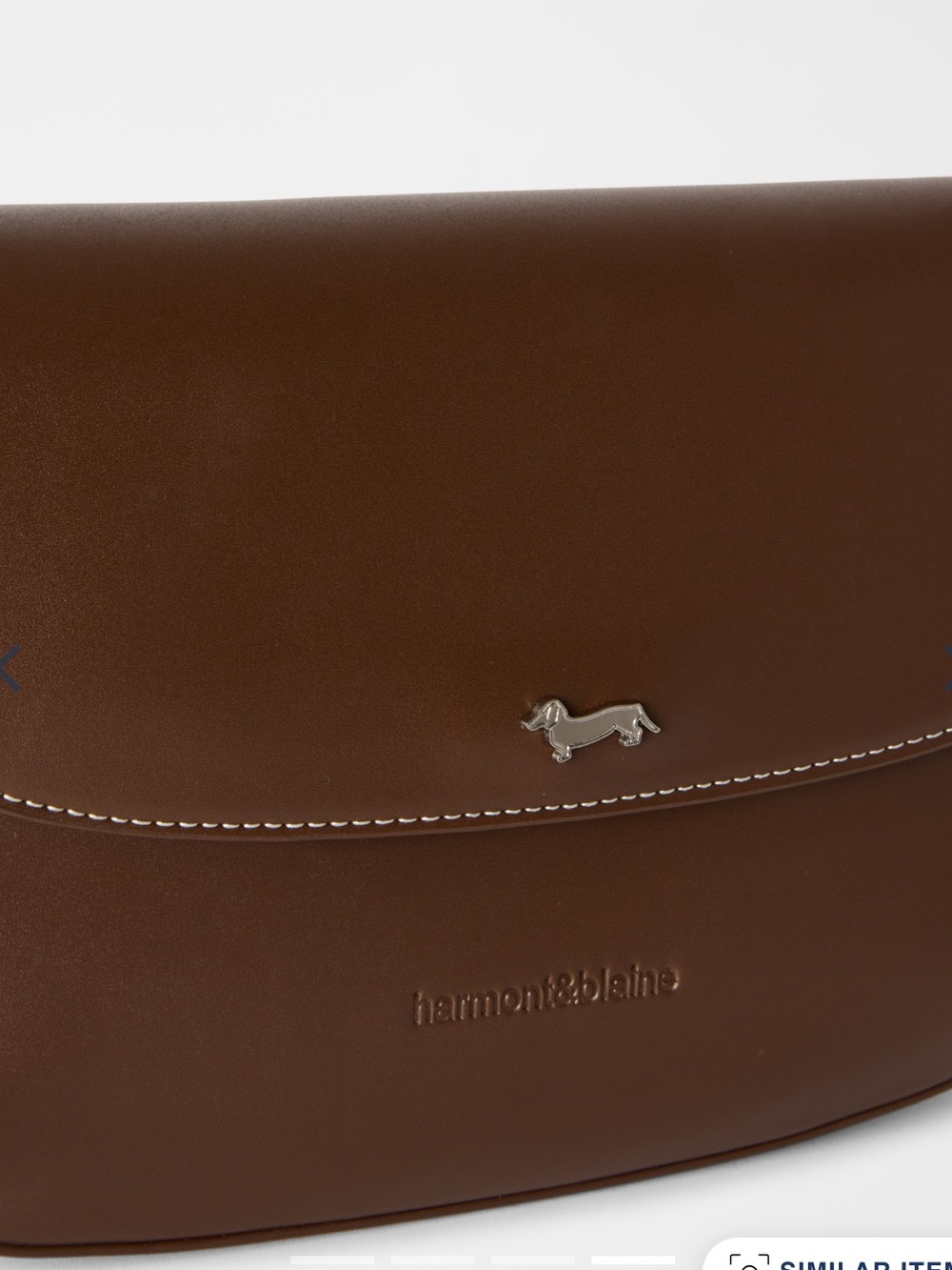 Harmont&Blaine brown cross-body bag with flap